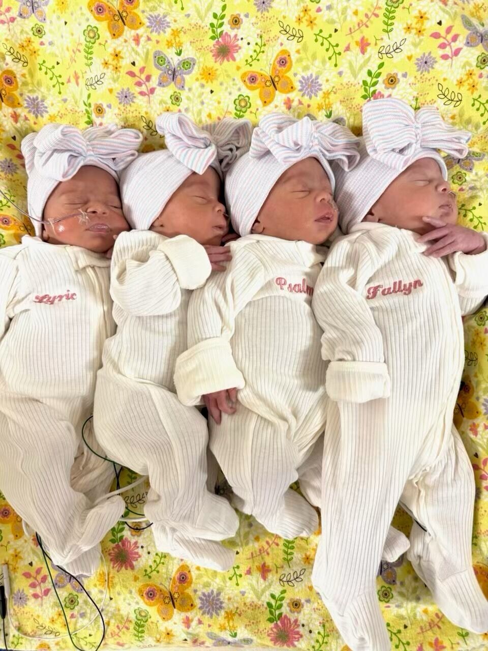 Slidell's Larry family expand from three to seven with quadruplets